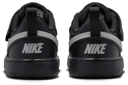 Nike Court Borough Low Recraft 童款 - Black/Black/Grey Fog - Image 3