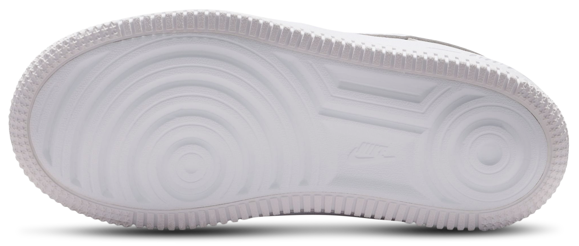 Nike Air Force 1 Low Lace 童款 - White/White - Image 5