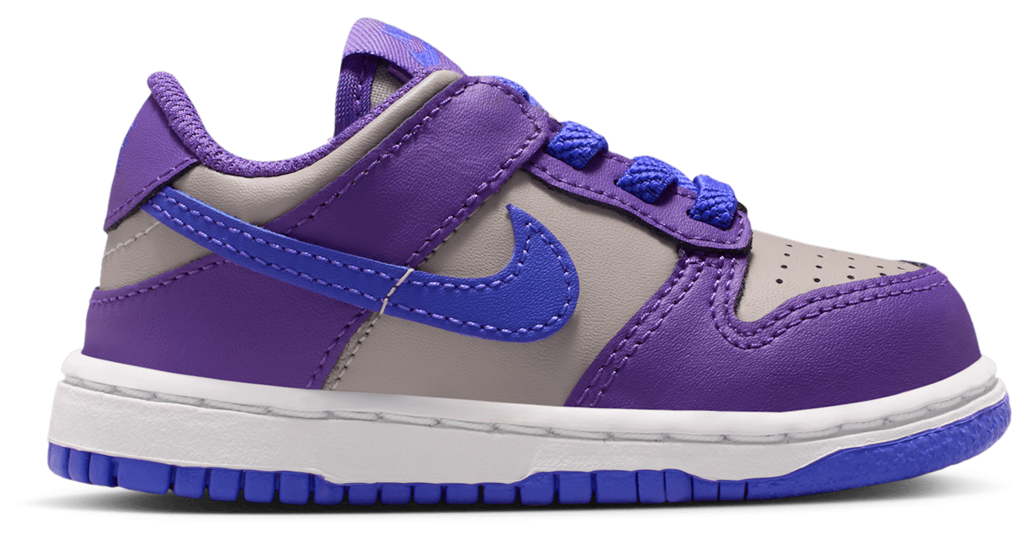 Nike Dunk Low 童款 - College Grey/Persian Violet/Wild Grape - Image 1