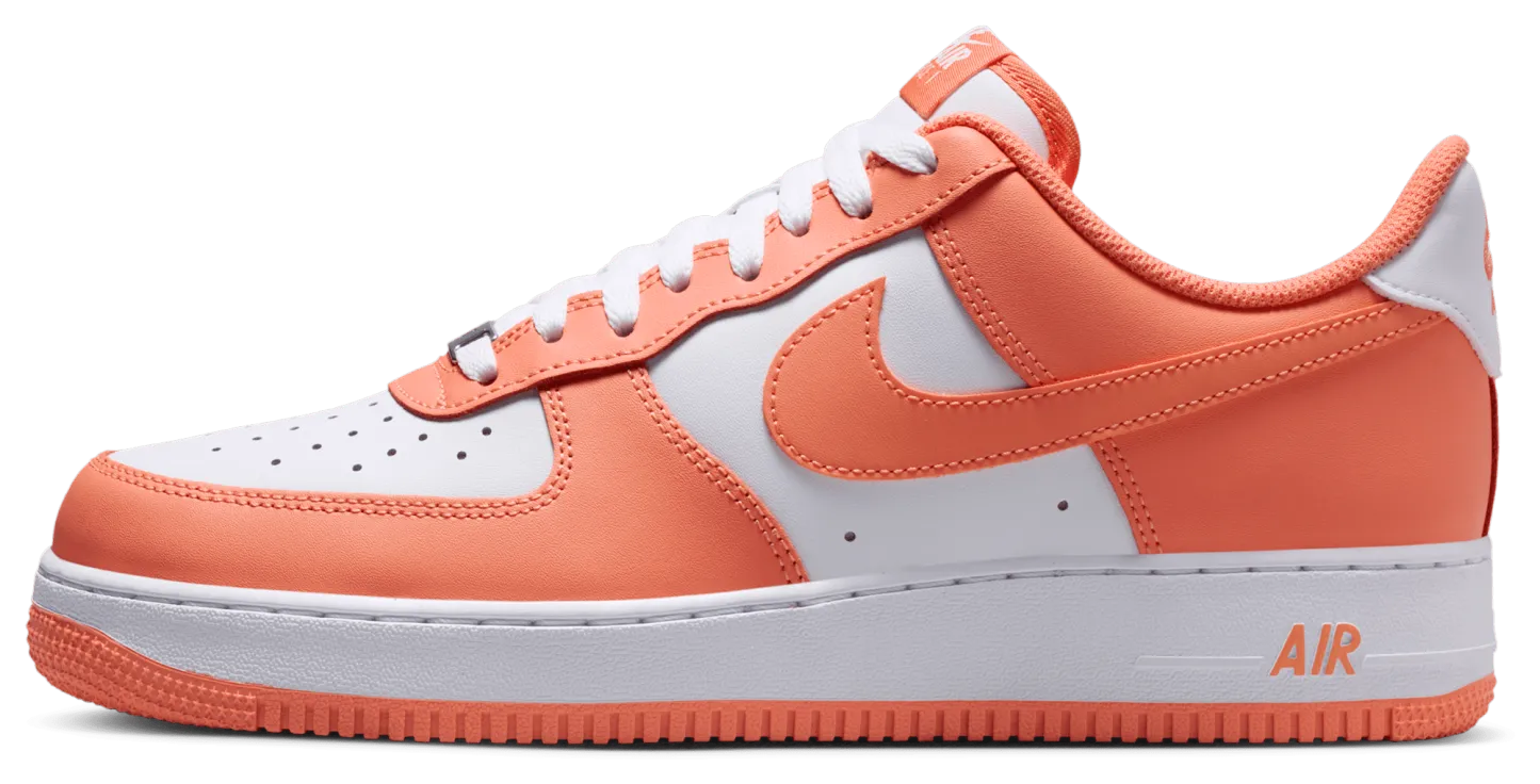 Nike Air Force 1 Low '07 - White/White/Orange Frost - Image 2