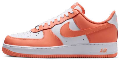 Nike Air Force 1 Low '07 - White/White/Orange Frost - Image 2