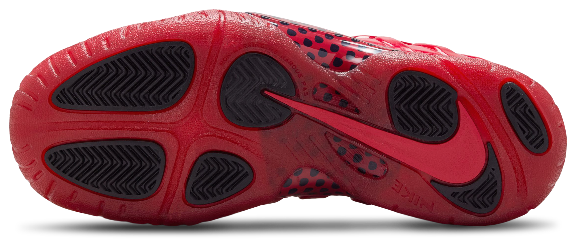 Nike Little Posite Pro 童款 - White/Picante Red/Grey Fog - Image 5