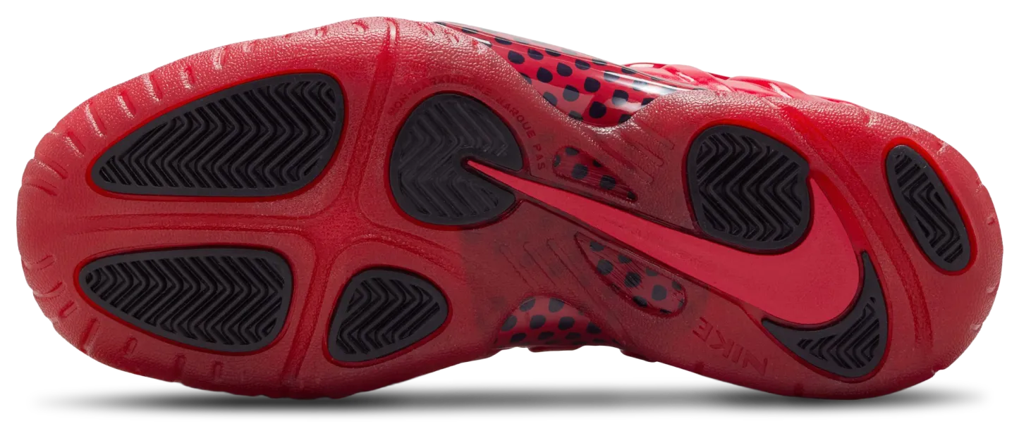 Nike Little Posite Pro 童款 - White/Picante Red/Grey Fog - Image 5