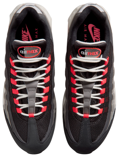 Nike Air Max 95 Big Bubble Premium - Gray/Red/Silver - Image 4