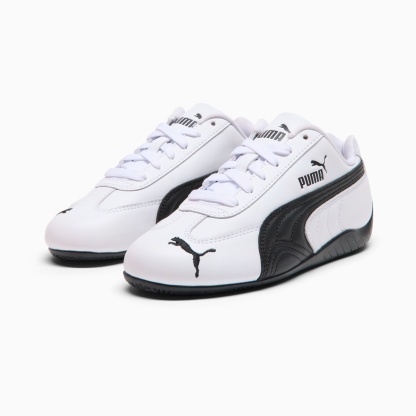 Speedcat Leather Big Kids' Sneakers - PUMA White-PUMA Black - 4