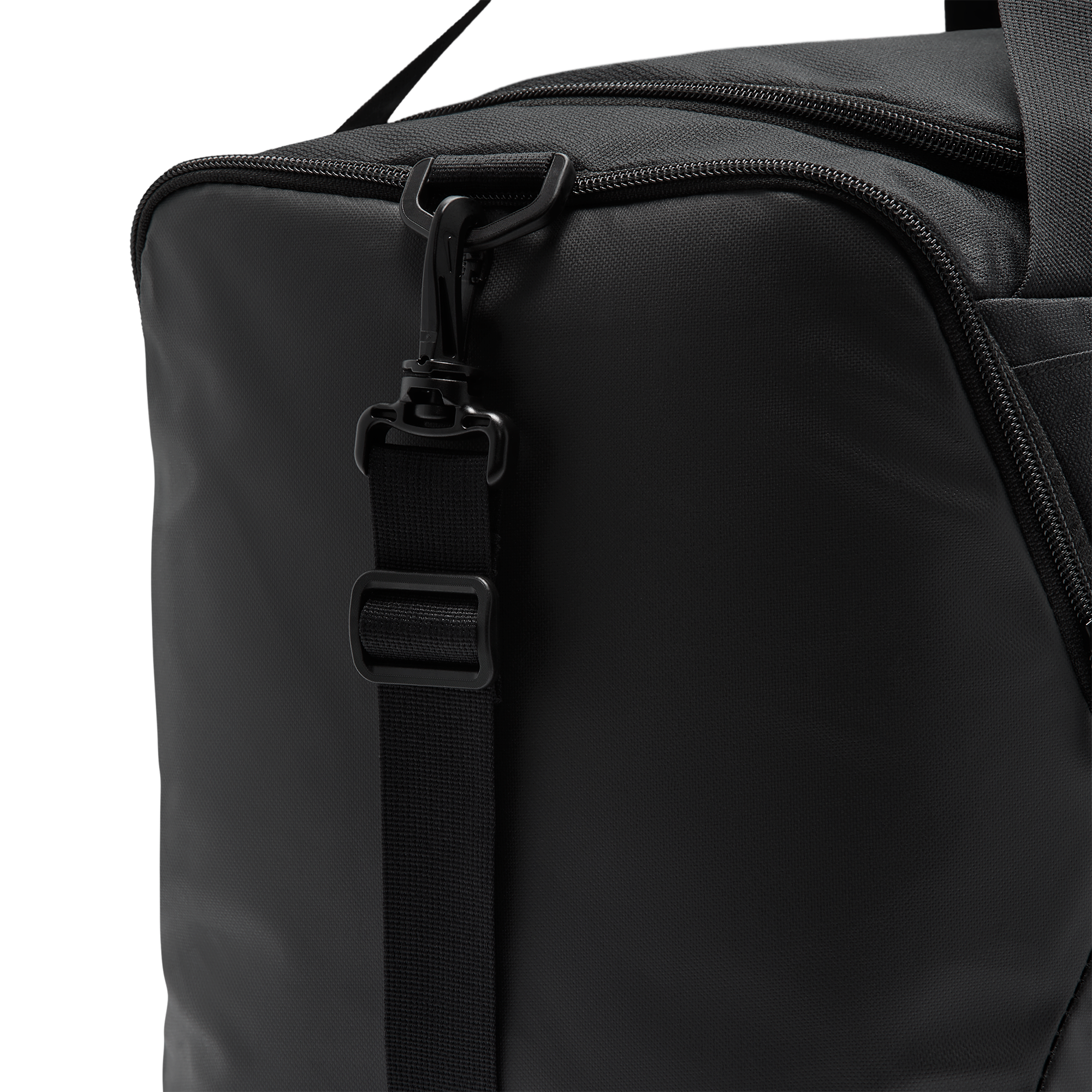 Nike Brasilia Small Duffel - Black/Black/White - Image 7