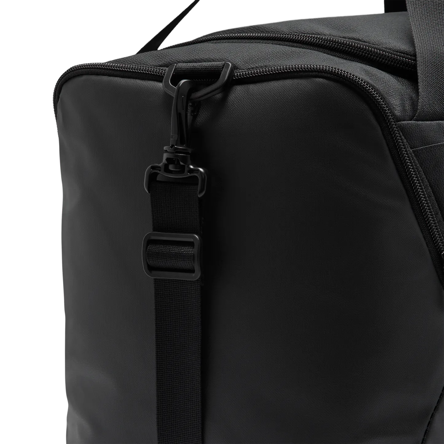 Nike Brasilia Small Duffel - Black/Black/White - Image 7