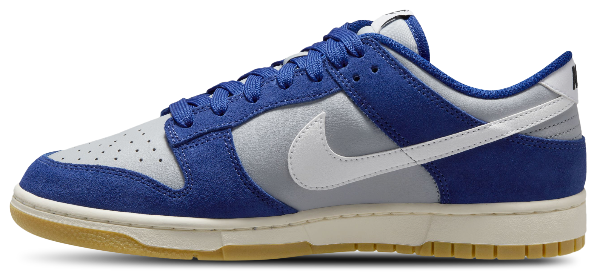 Nike Dunk Low Retro SE Essentials Plus 2 - Wolf Grey/White/Deep Royal Blue - Image 2
