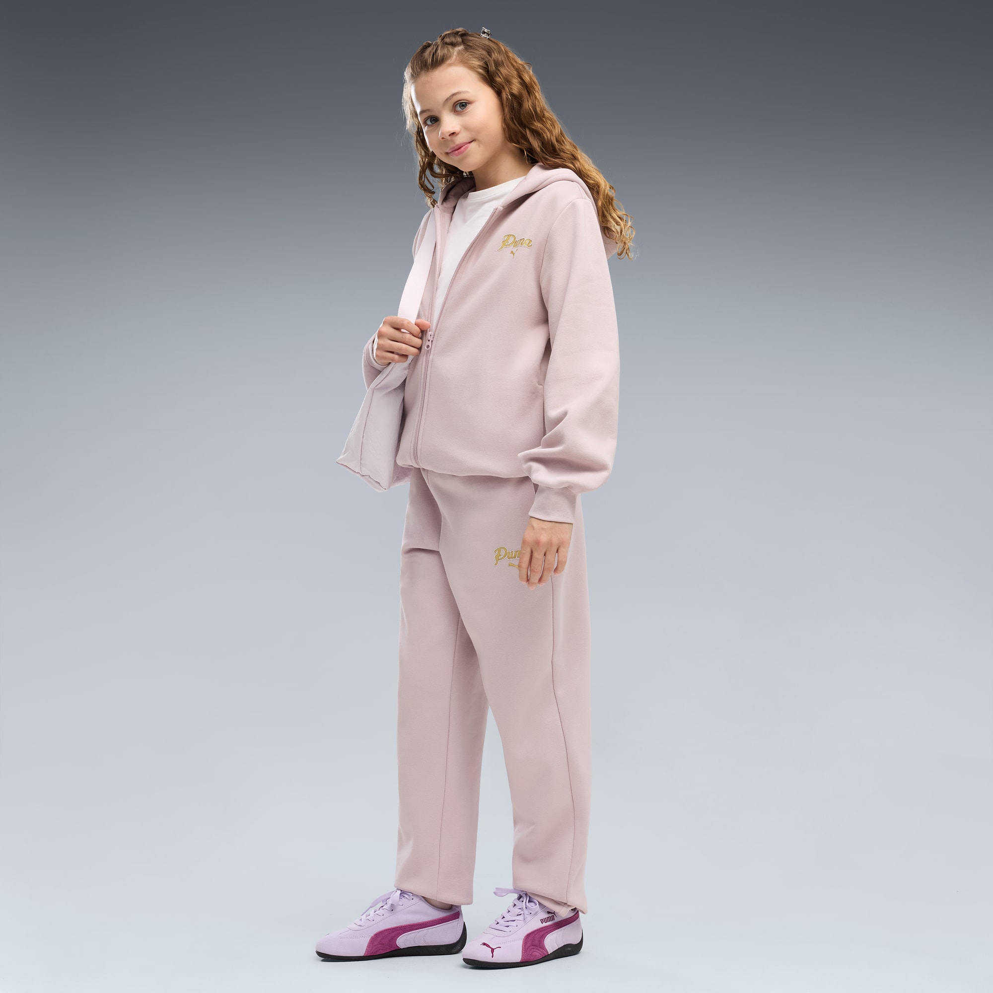 Speedcat OG Big Kids' Sneakers - Light Lavender-PUMA Black - 3