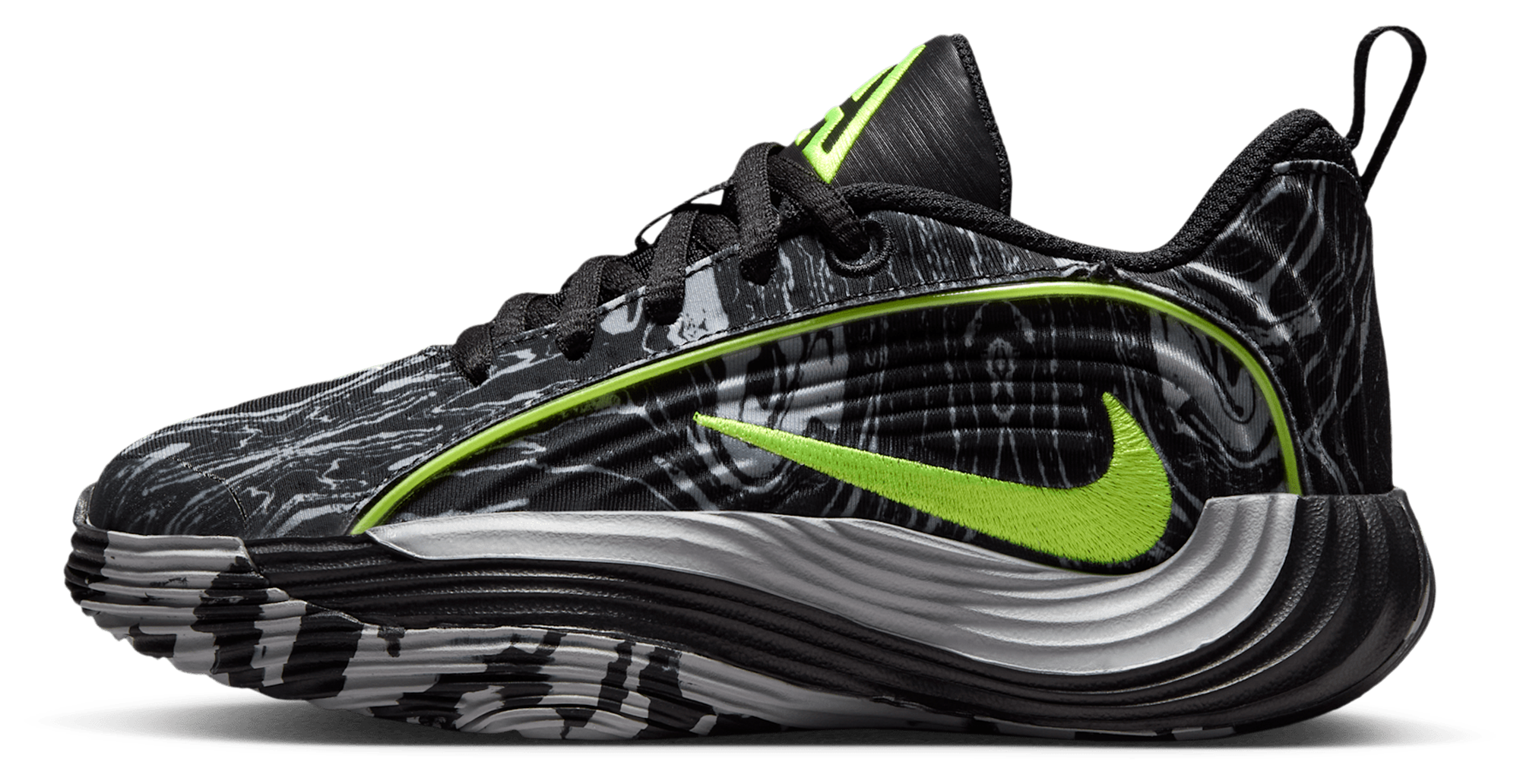 Nike Giannis Immortality 5 童款 - Black/Volt/Lt Smoke Grey - Image 2