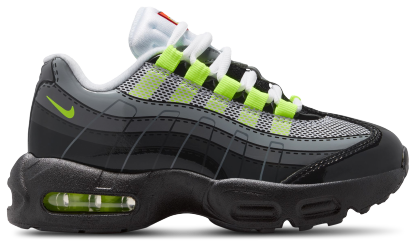 Nike Air Max 95 童款 - Silver/Black/Grey - Image 1