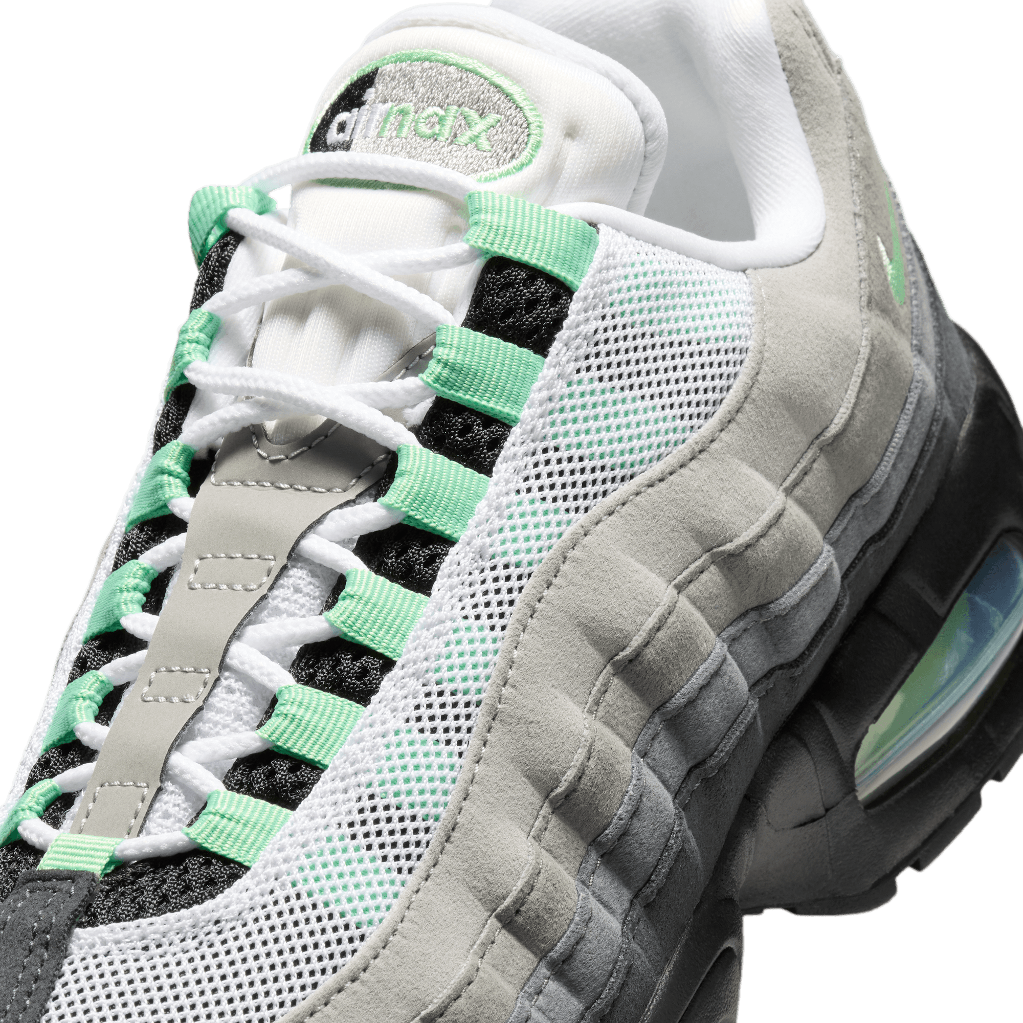 Nike Air Max 95 - Black/Green/White - Image 7