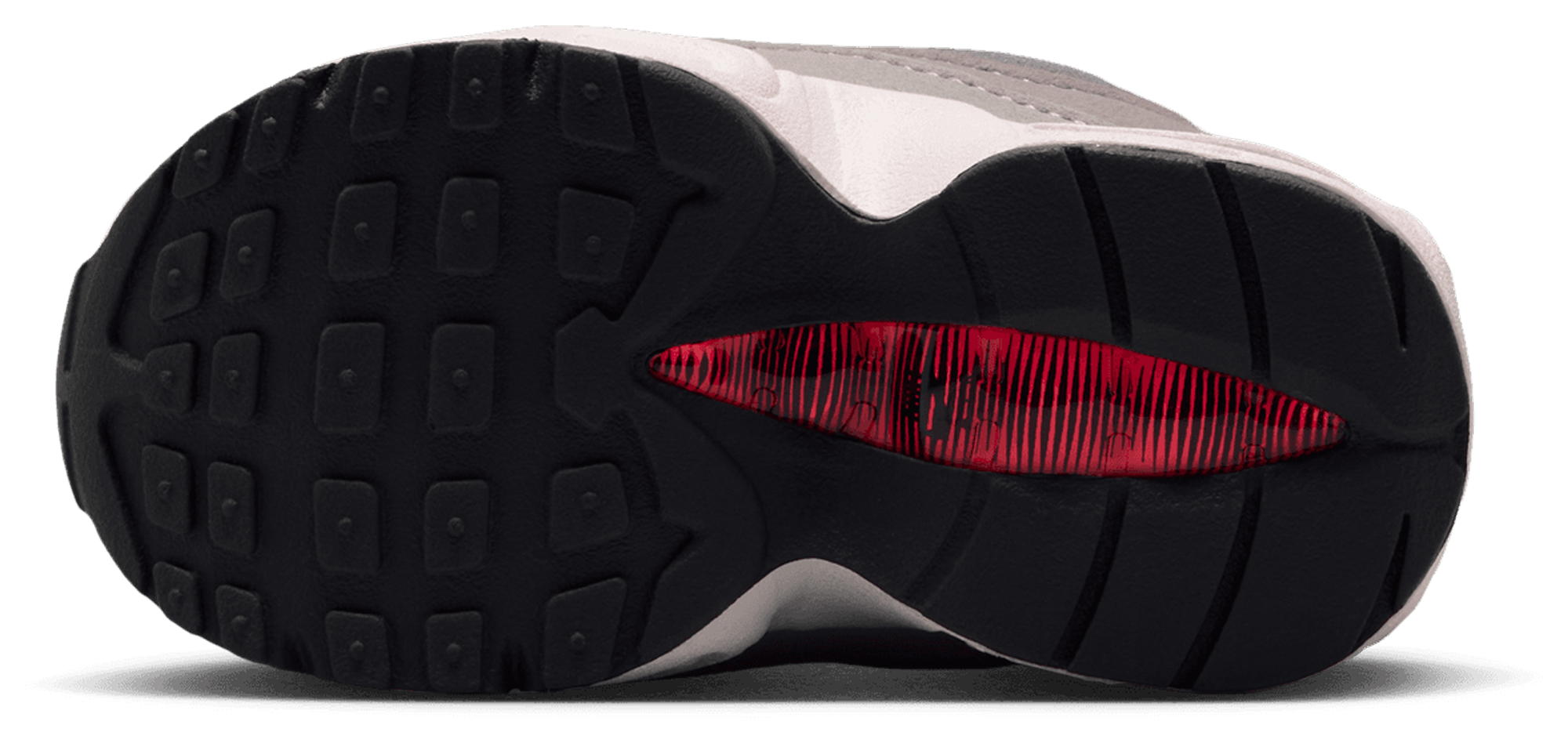 Nike Air Max 95 童款 - Gray/Red - Image 5