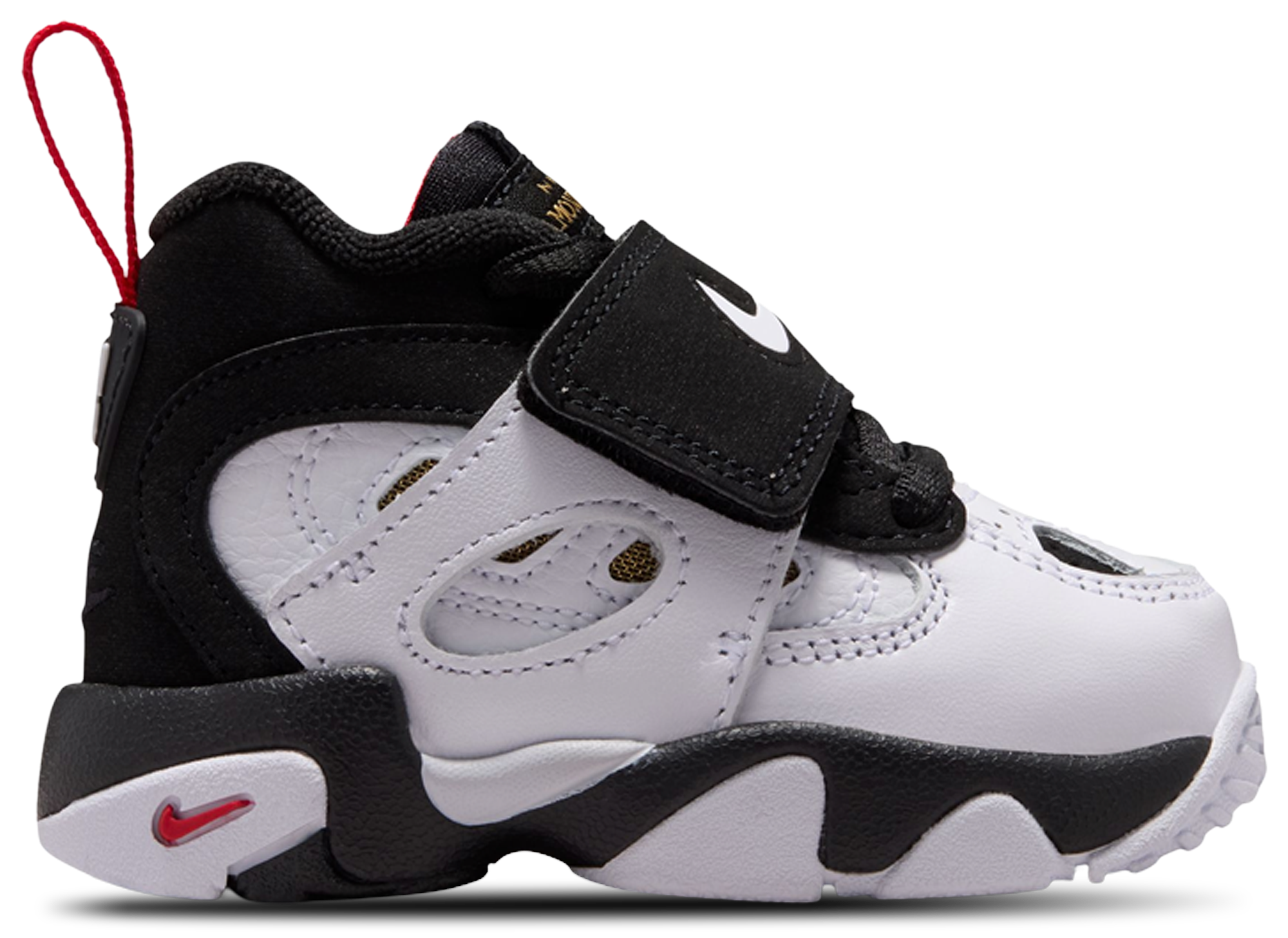 Nike Air Diamond Turf II 童款 - White/Gold/Black - Image 1