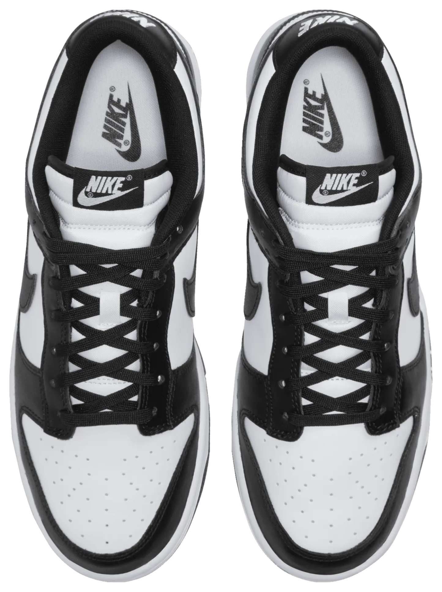 Nike Dunk Low Retro - White/White/Black - Image 4
