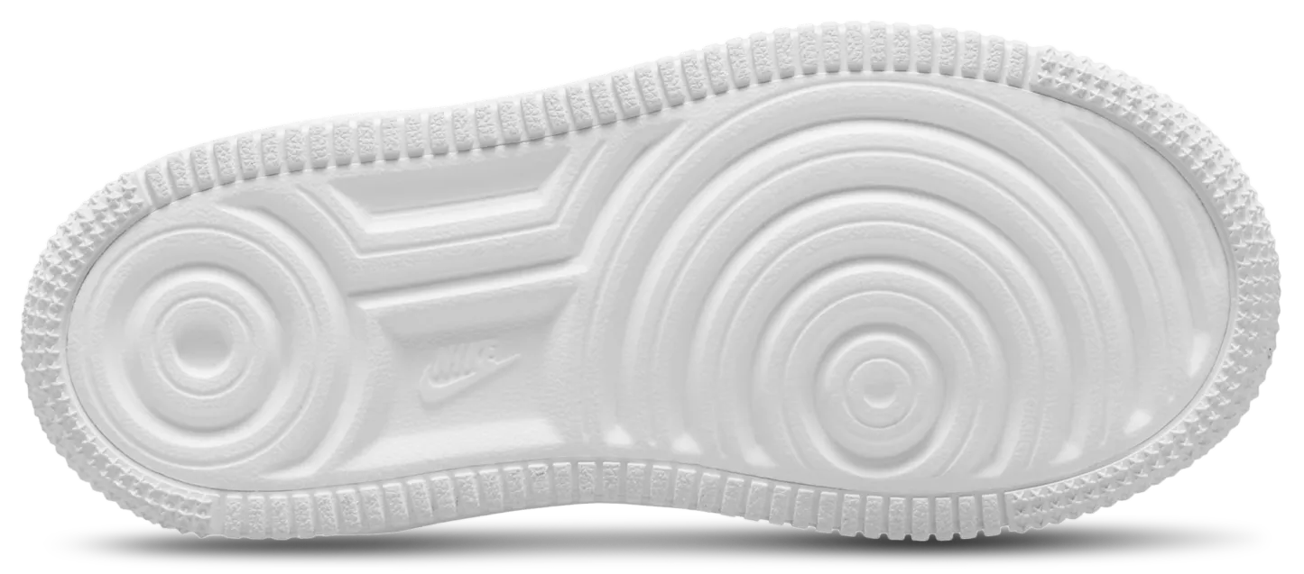 Nike Air Force 1 Low Lace 童款 - White/White - Image 4
