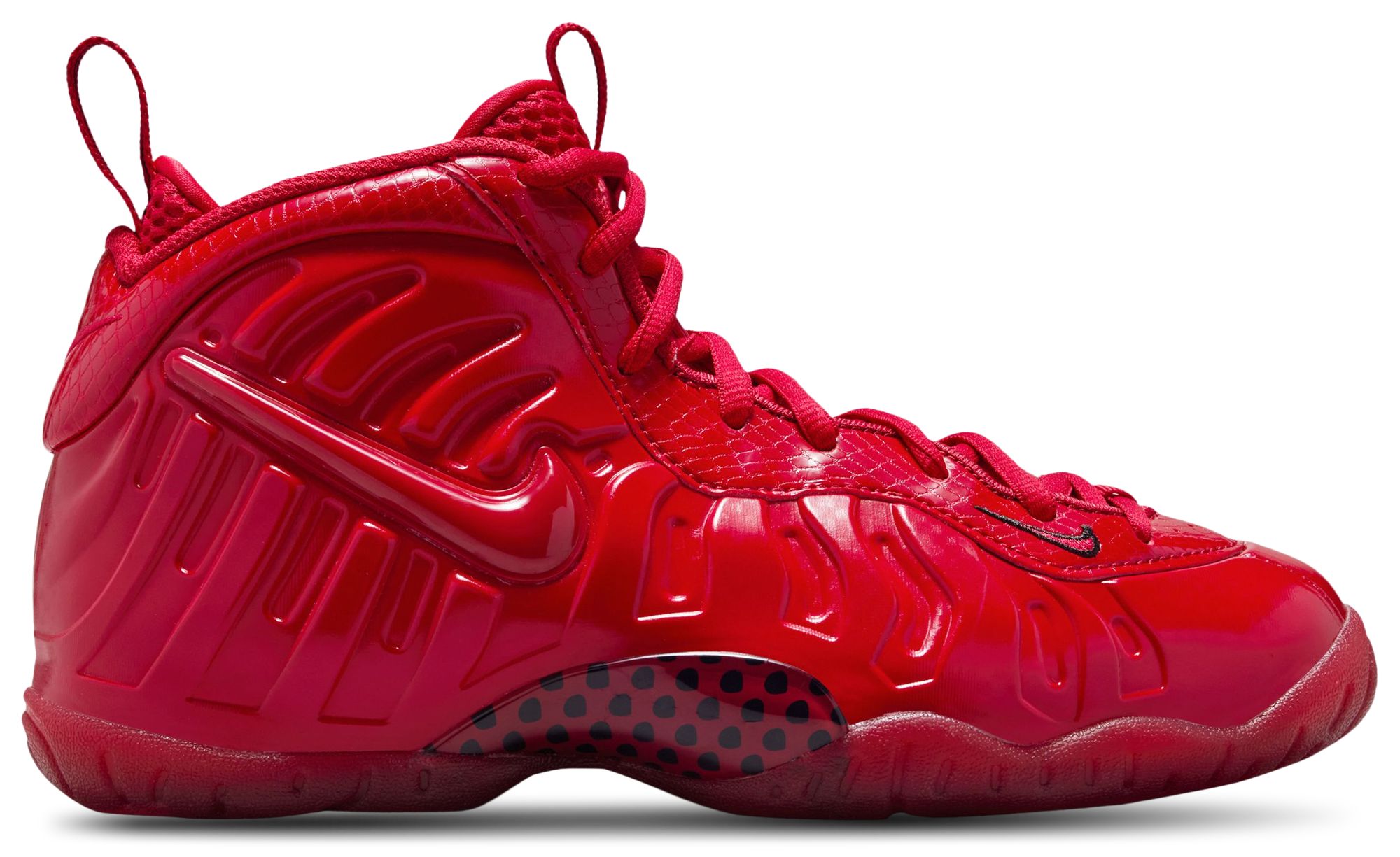 Nike Little Posite Pro 童款 - White/Picante Red/Grey Fog - Image 1