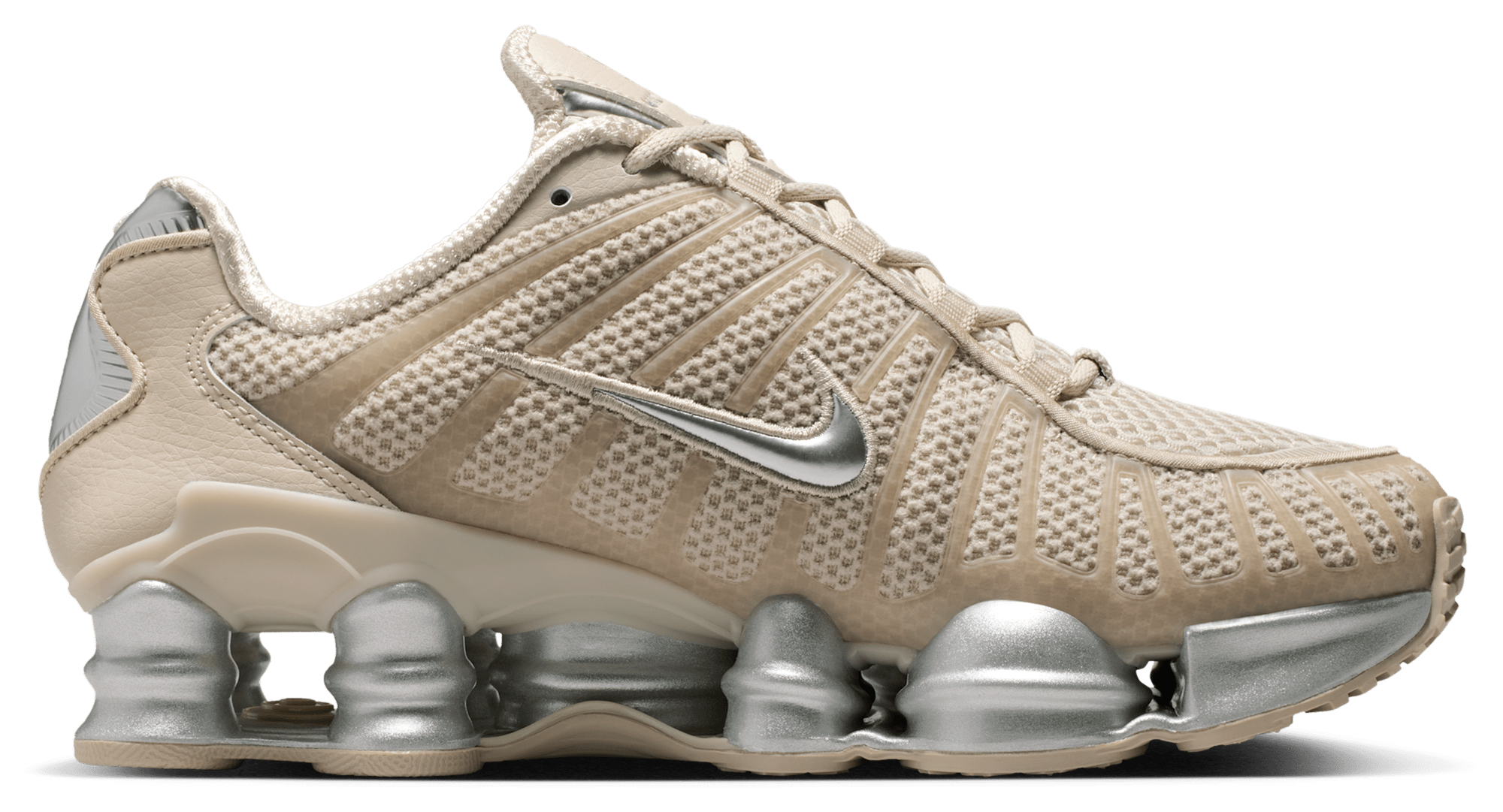 Nike Shox TL - Cream Ii/Mtlc Silver/Black - Image 1