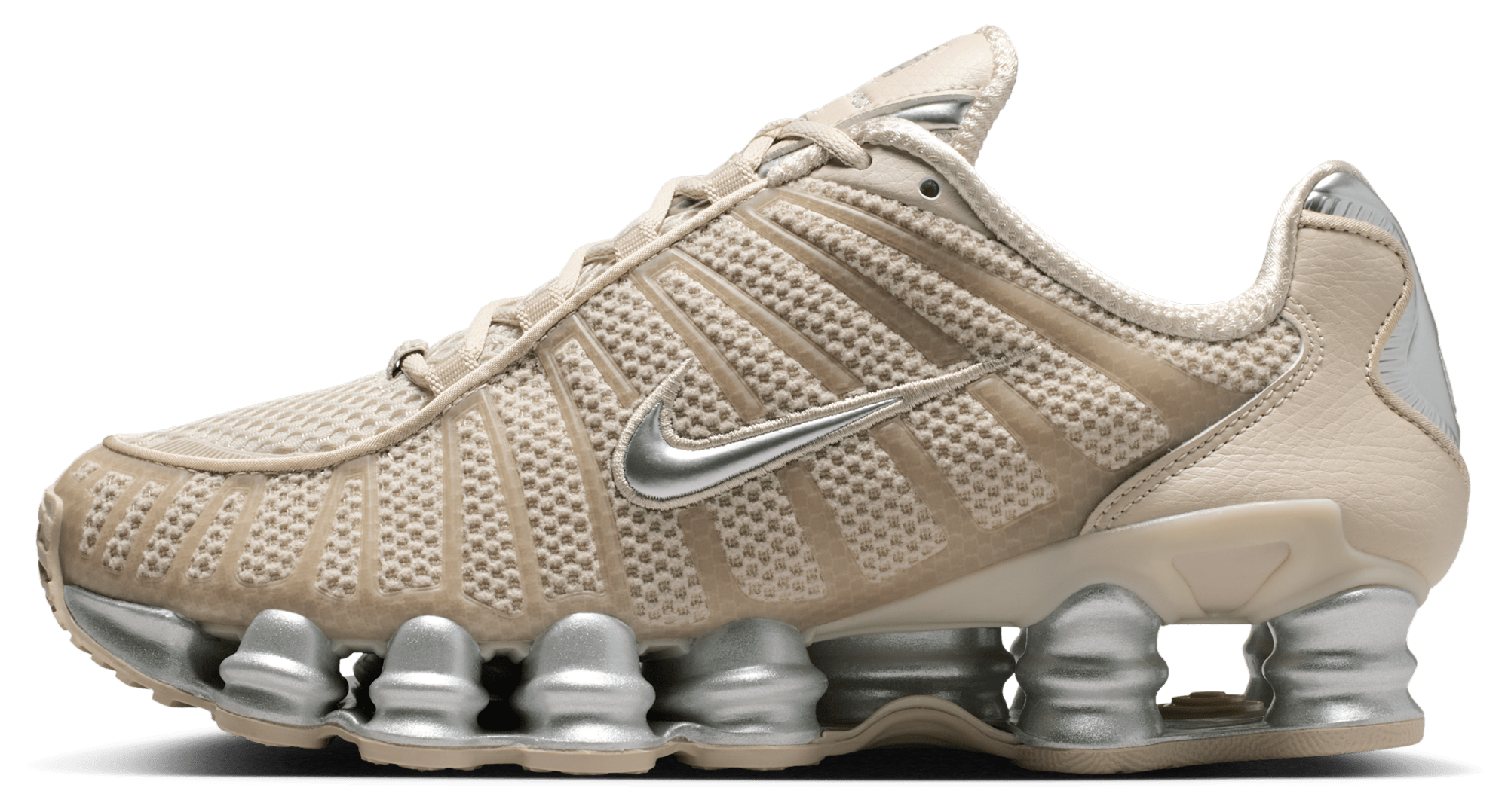 Nike Shox TL - Cream Ii/Mtlc Silver/Black - Image 2