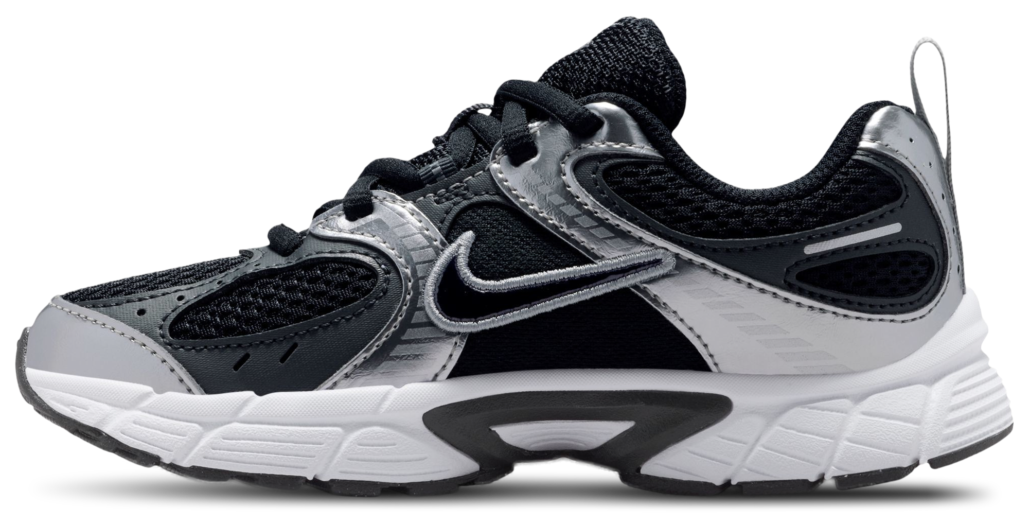 Nike V5 RNR Lace 童款 - Black/Metallic Silver/White - Image 2