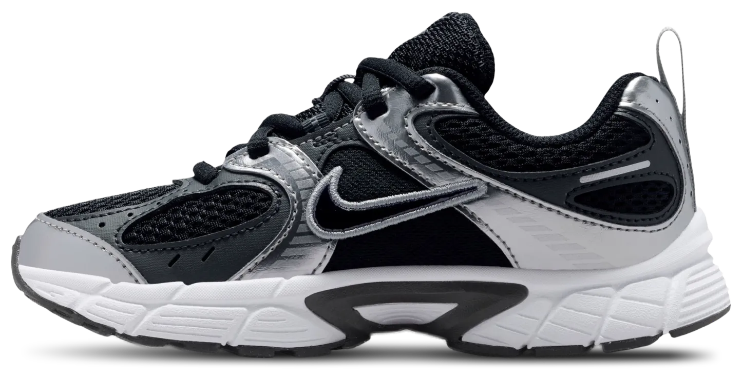 Nike V5 RNR Lace 童款 - Black/Metallic Silver/White - Image 2