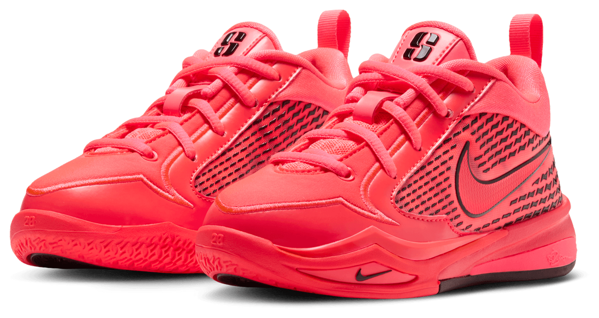 Nike Sabrina 4 童款 - Red/Black/Pink - Image 6