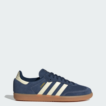 adidas SAMBA OG SHOES - Night Indigo / Warm Vanilla / Gum - View 1