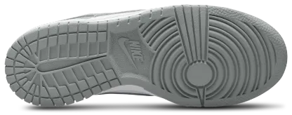 Nike Dunk Low 童款 - White/White/Light Smoke Grey - Image 4