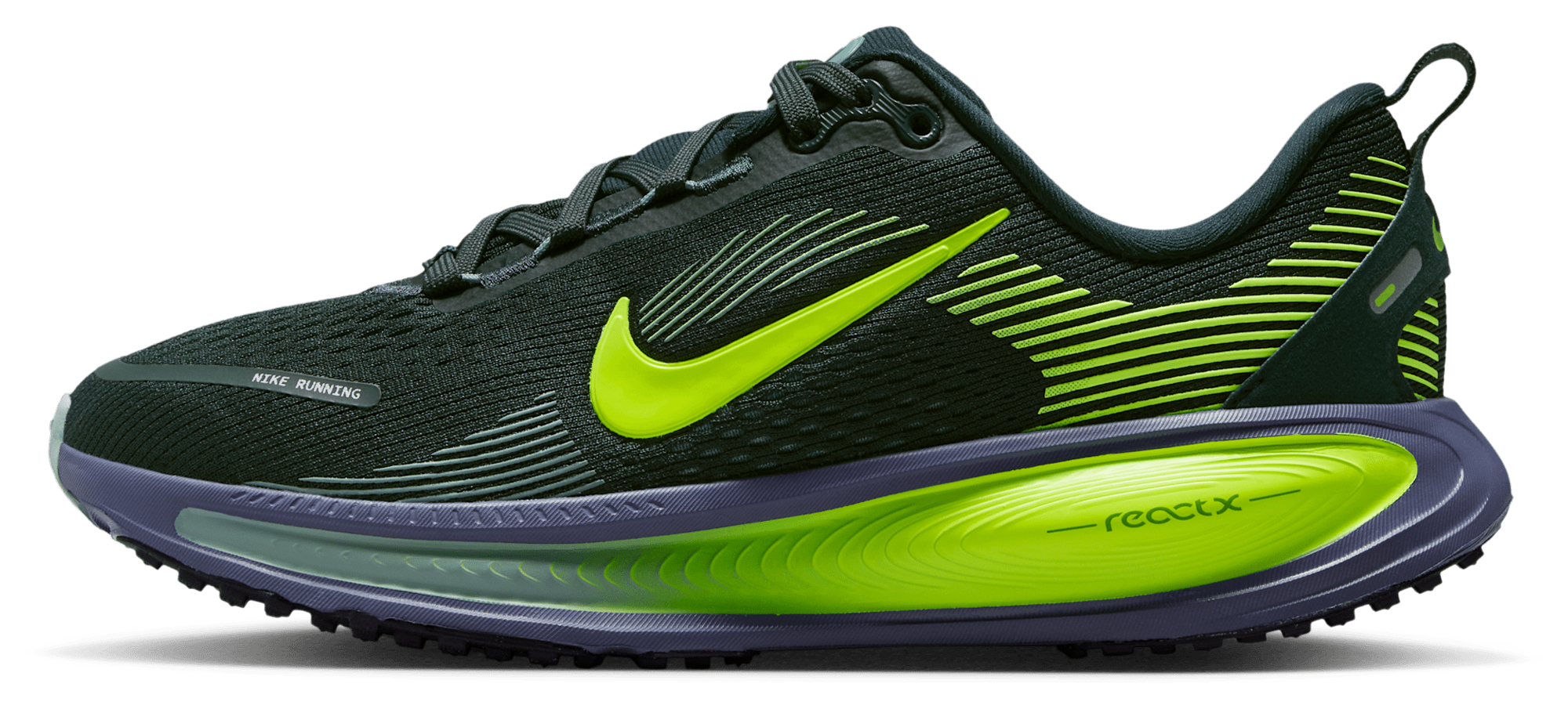 Nike Vomero 18 童款 - Seaweed/Volt/Sanded Purple - Image 2