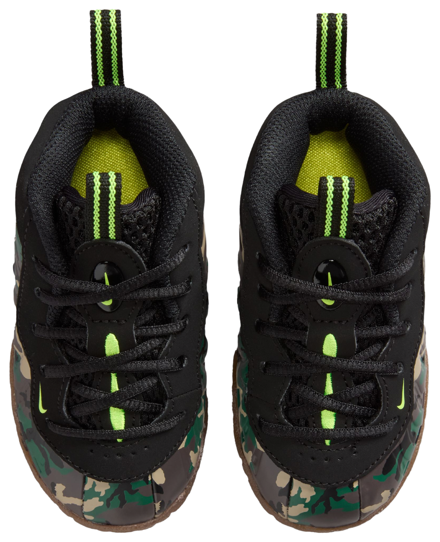 Nike Little Posite Pro 童款 - Black/Green - Image 4