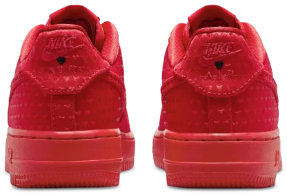 Nike Air Force 1 Vday 童款 - University Red/Black - Image 3