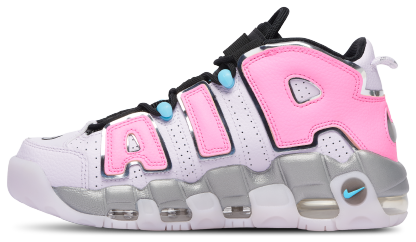 Nike Air More Uptempo - Pink/Silver - Image 2