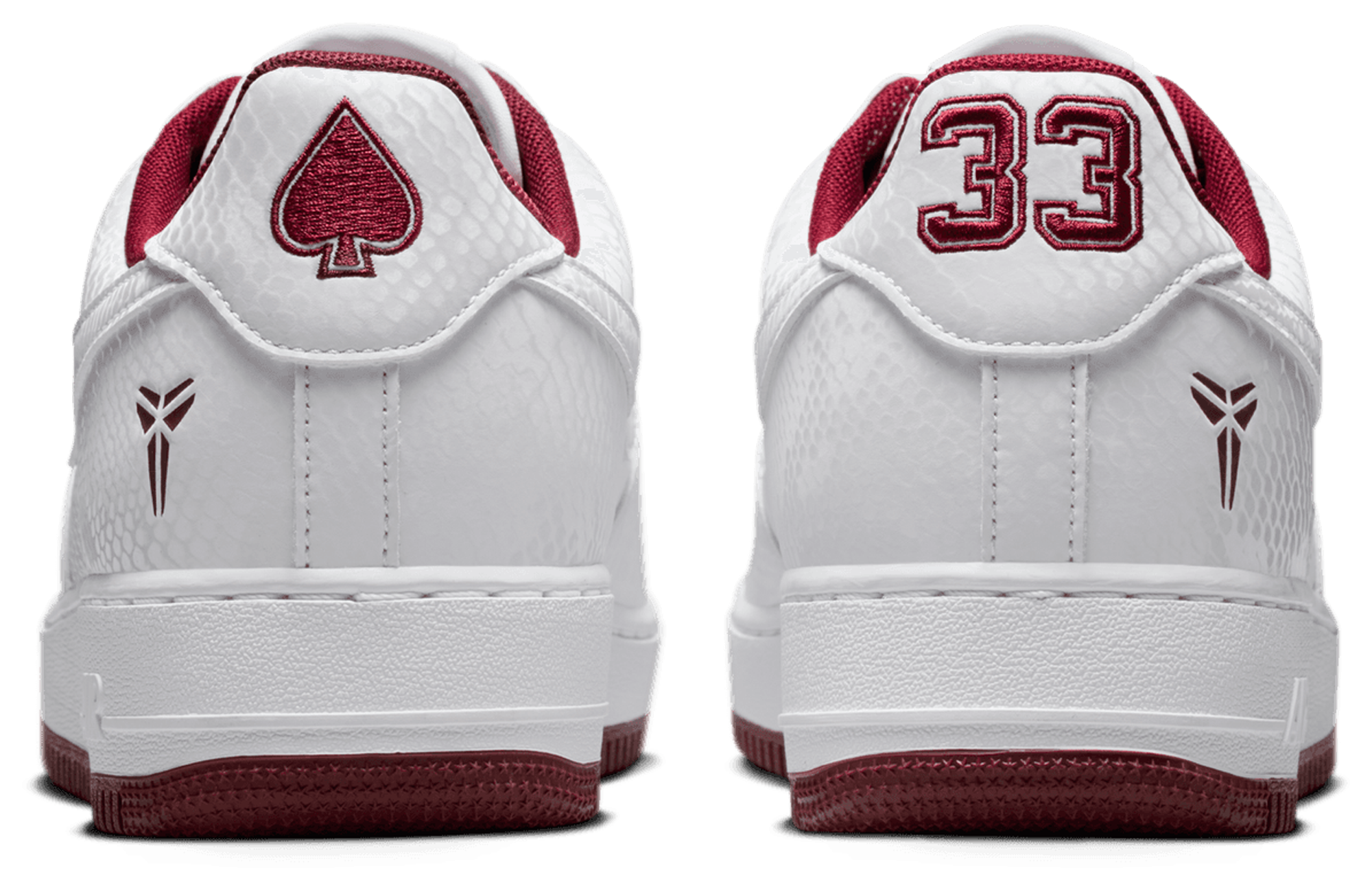 Nike Kobe Air Force 1 Low - Team Red/White - Image 3