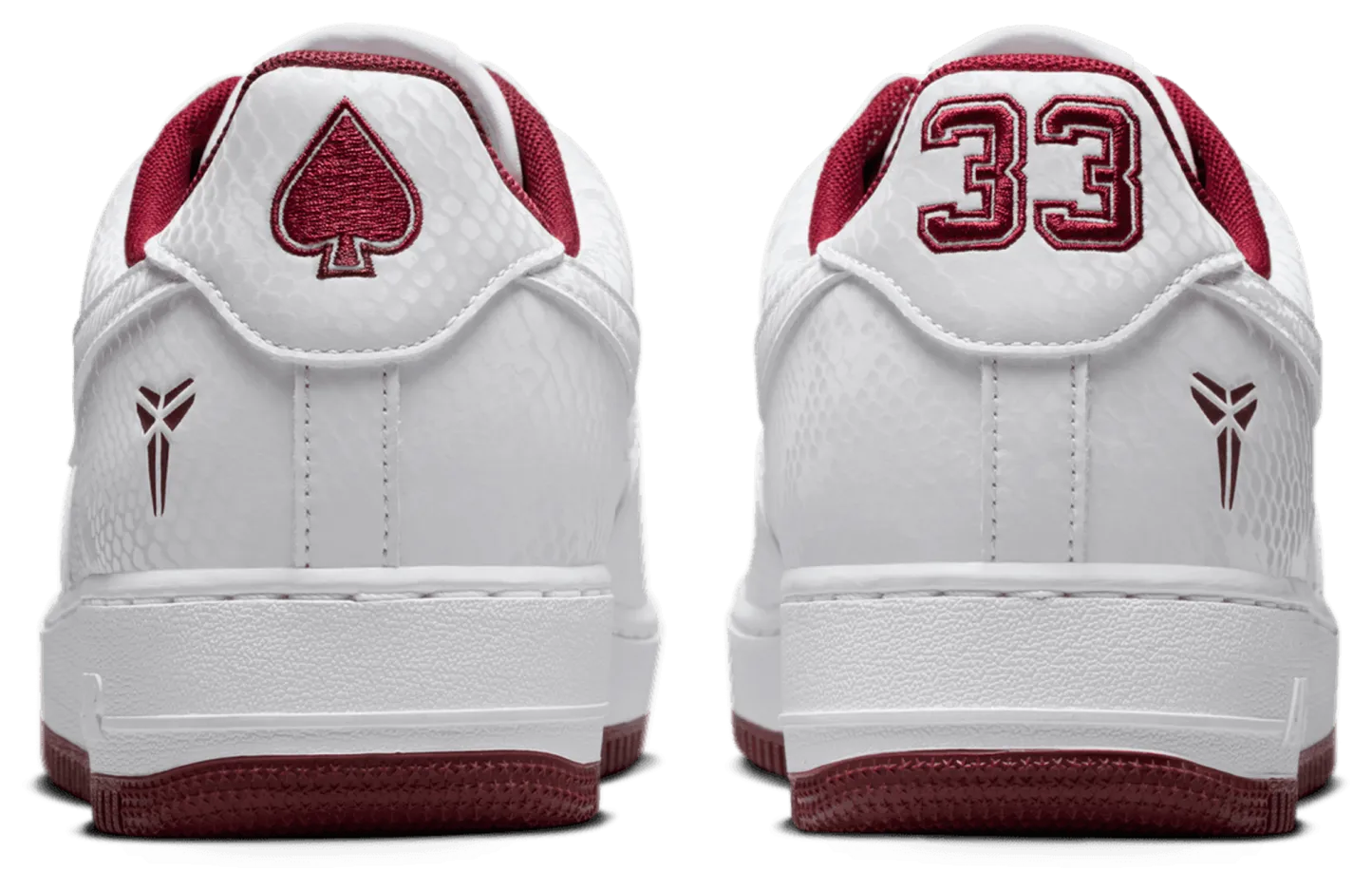 Nike Kobe Air Force 1 Low - Team Red/White - Image 3
