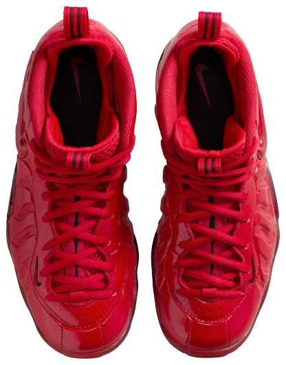 Nike Little Posite Pro 童款 - White/Picante Red/Grey Fog - Image 4