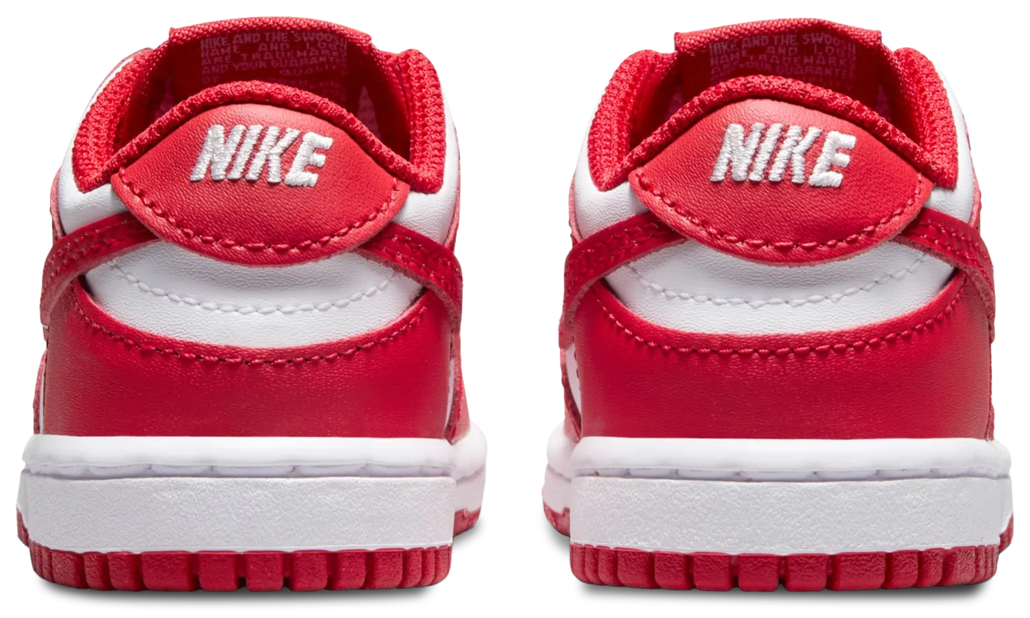 Nike Dunk Low 童款 - University Red/White - Image 3
