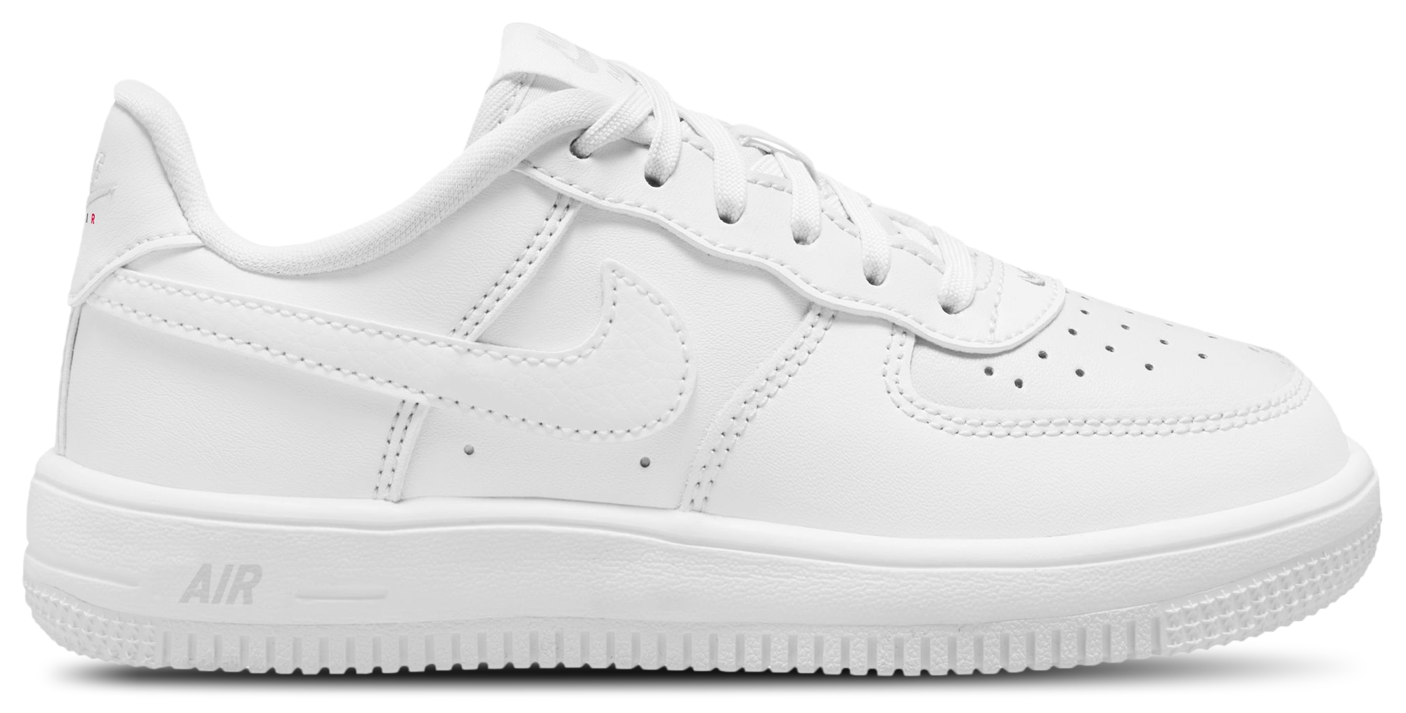 Nike Air Force 1 Low Lace 童款 - White/White - Image 1