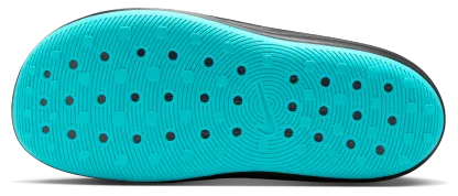 Nike Reactx Rejuven8 Slides - Black/Gamma Blue/Metallic Silver - Image 5