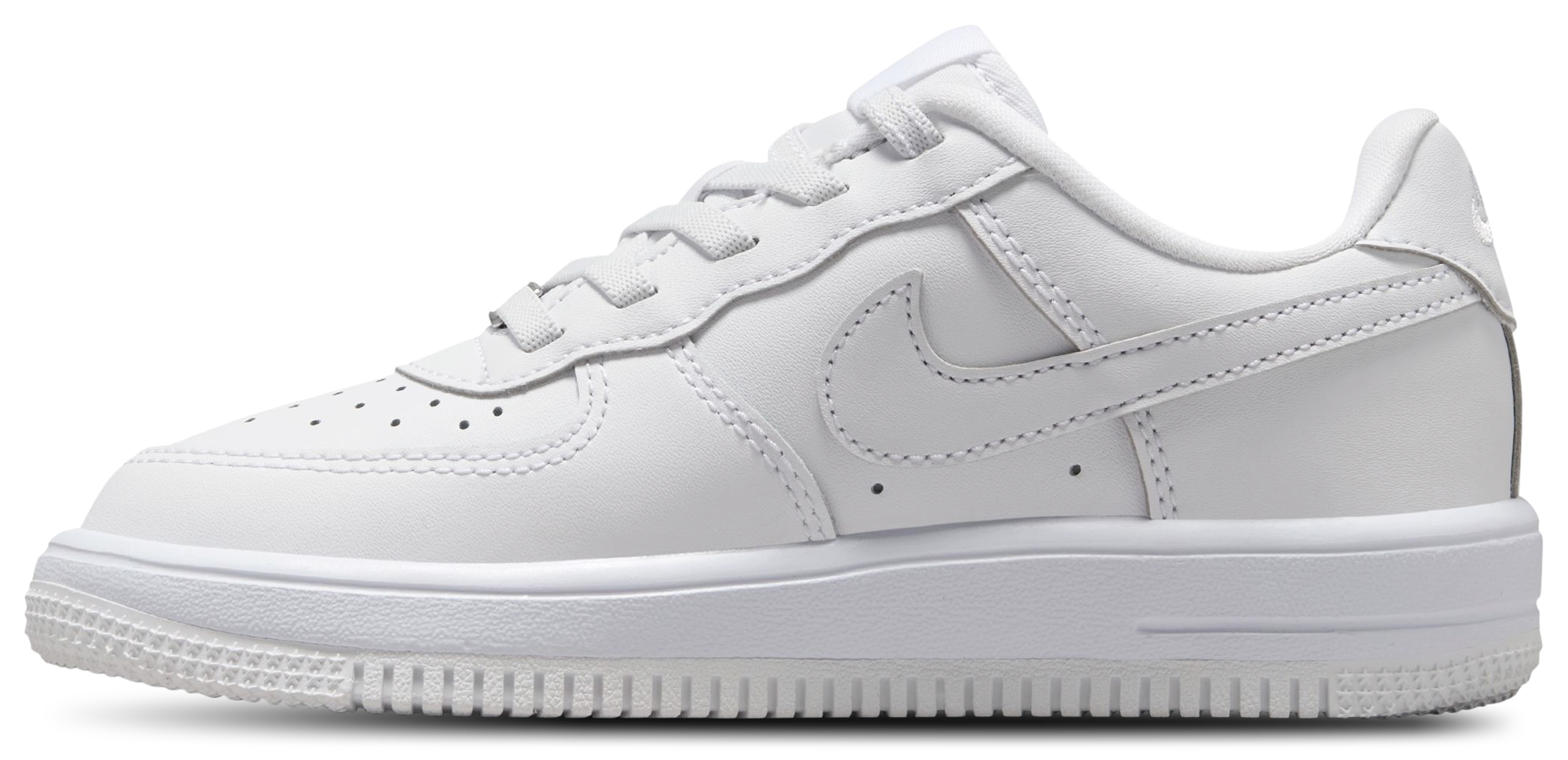 Nike Air Force 1 童款 - White/White - Image 2