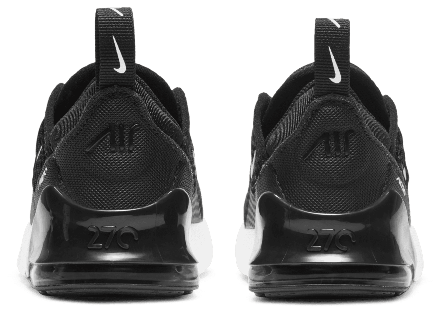 Nike Air Max 270 童款 - White/Black - Image 3
