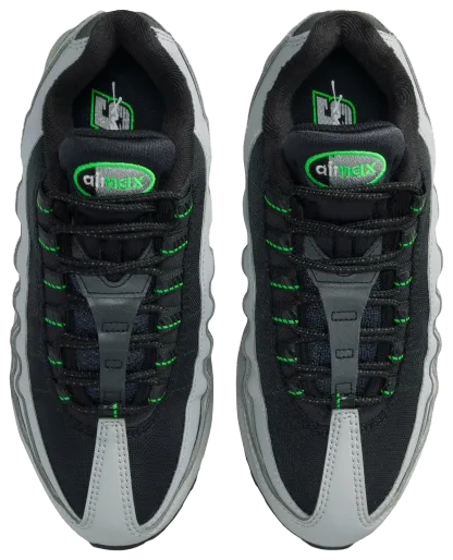Nike Air Max 95 BB Leather 童款 - Light Smoke/Green Strike - Image 4