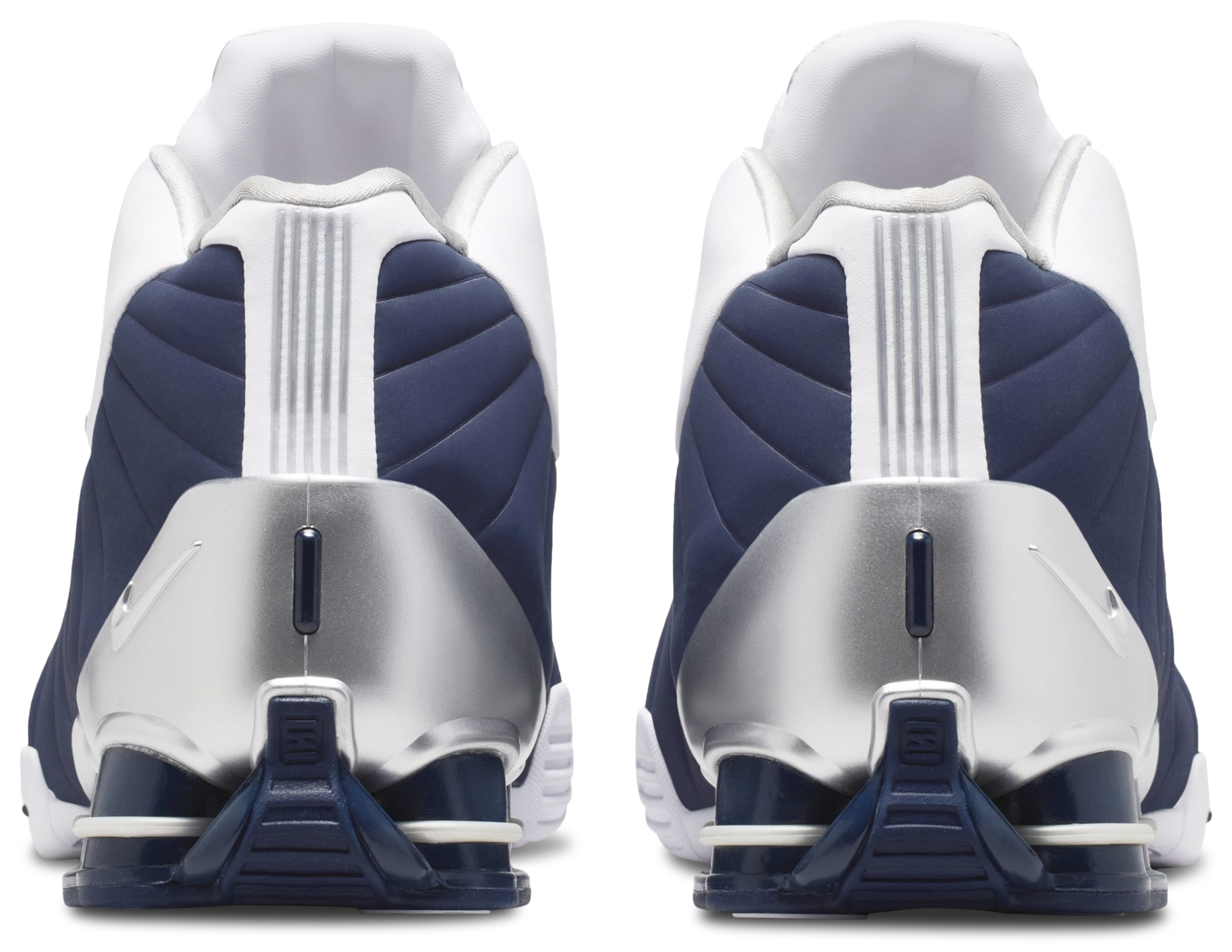 Nike Shox BB4 - Midnight Navy/Metallic Silver/White - Image 3