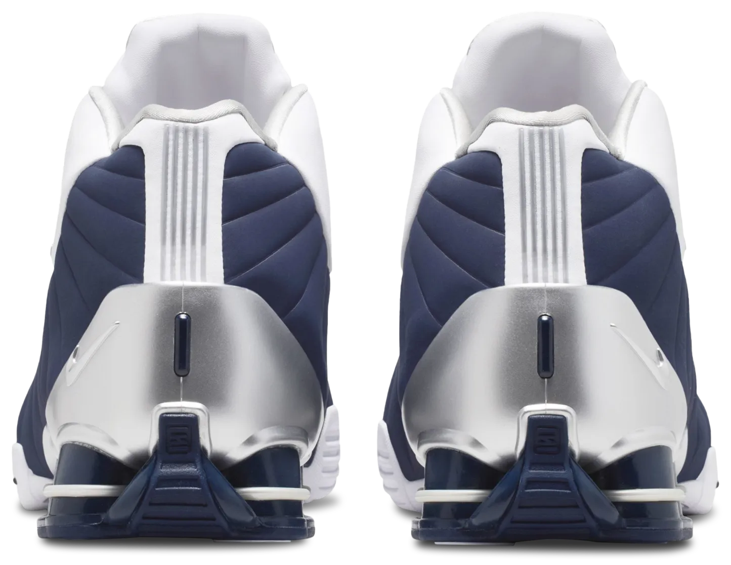Nike Shox BB4 - Midnight Navy/Metallic Silver/White - Image 3