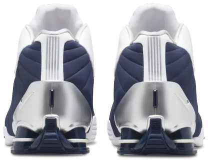 Nike Shox BB4 - Midnight Navy/Metallic Silver/White - Image 3