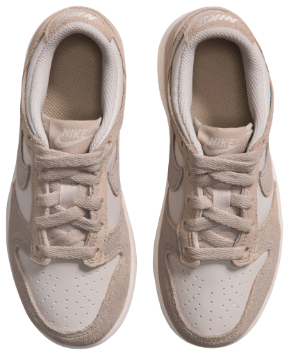 Nike Dunk Low Suede 童款 - White/Tan - Image 4