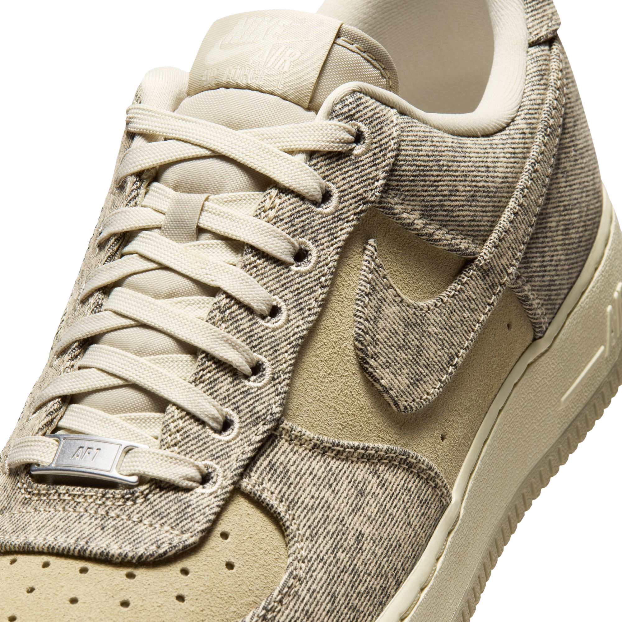 Nike Air Force 1 Low LE - Tan/Silver/Tan - Image 6