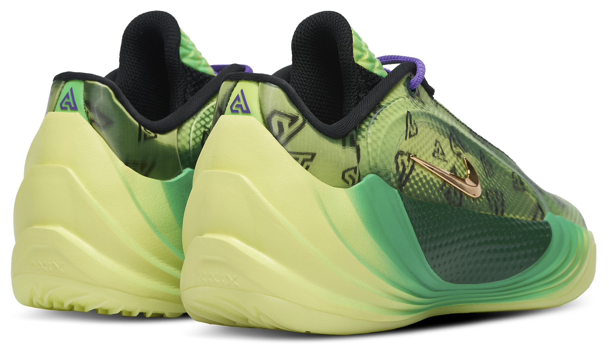 Nike Giannis Freak 8 - Green/Gold/Trick Question - Image 3