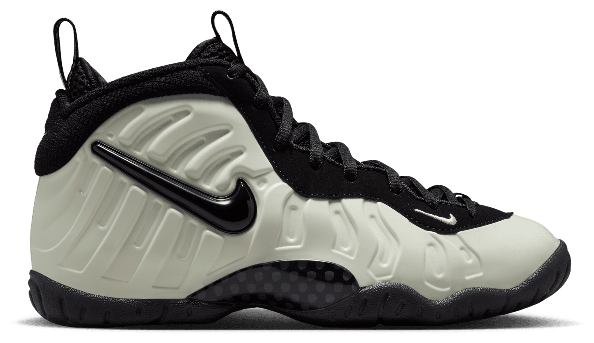 Nike Little Posite Pro 童款 - Black/White/Summit White - Image 1