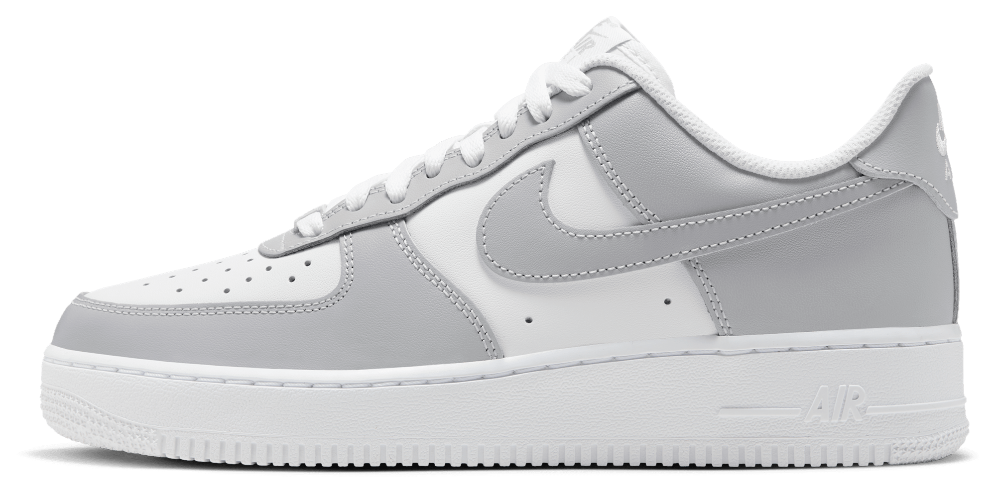 Nike Air Force 1 '07 - White/Lt Smoke Grey - Image 2