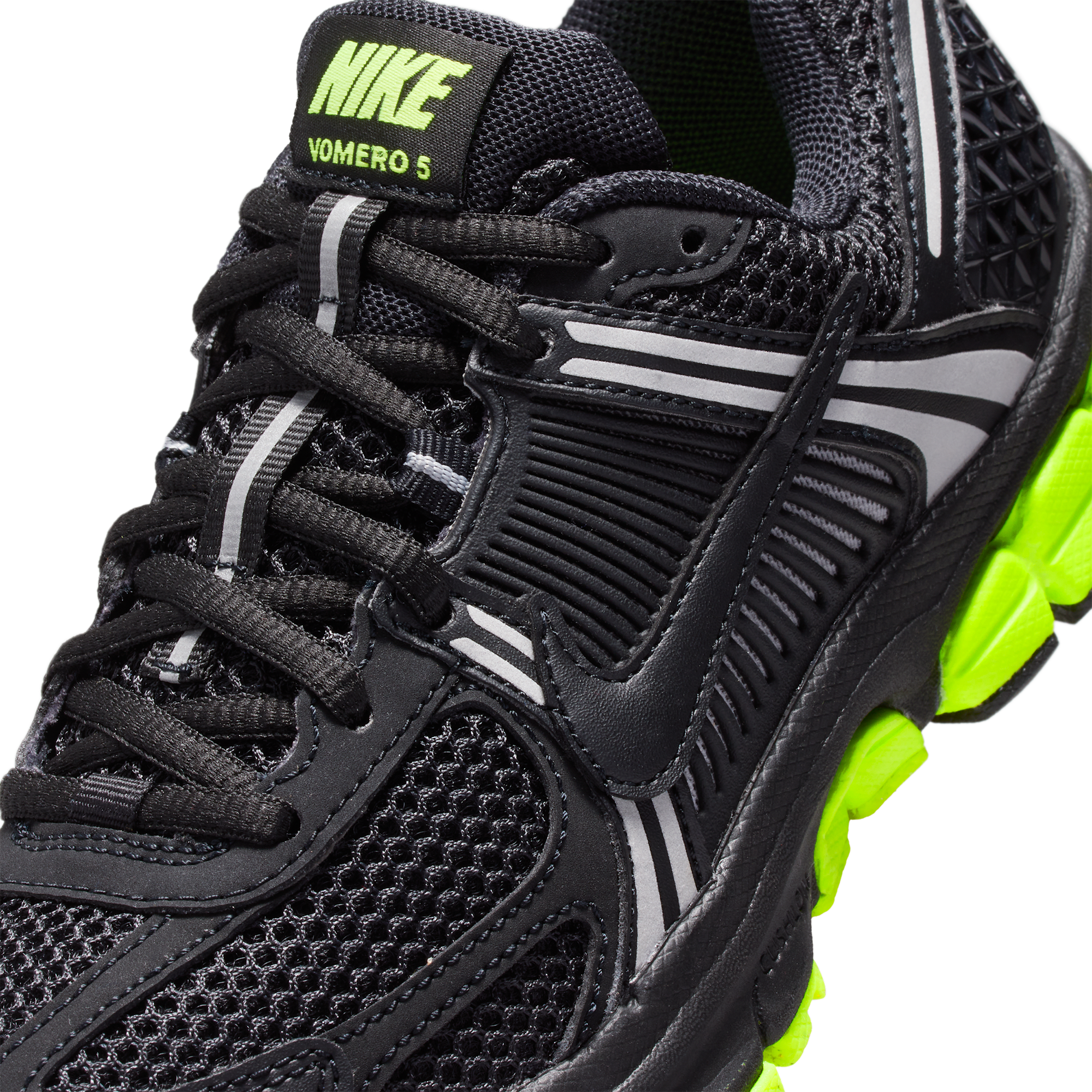 Nike Vomero 5 童款 - Volt/Black/Black - Image 7
